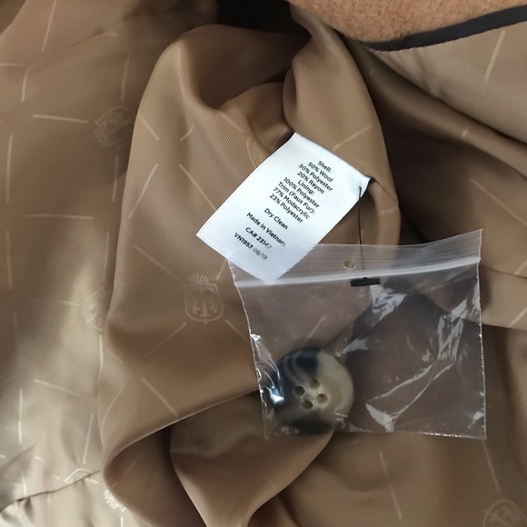 Talbots fur trimmed wool coat - Picture 7 of 7